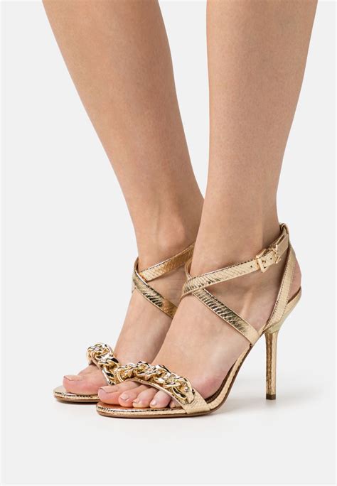 michael kors gold sandal|michael kors heeled sandals sale.